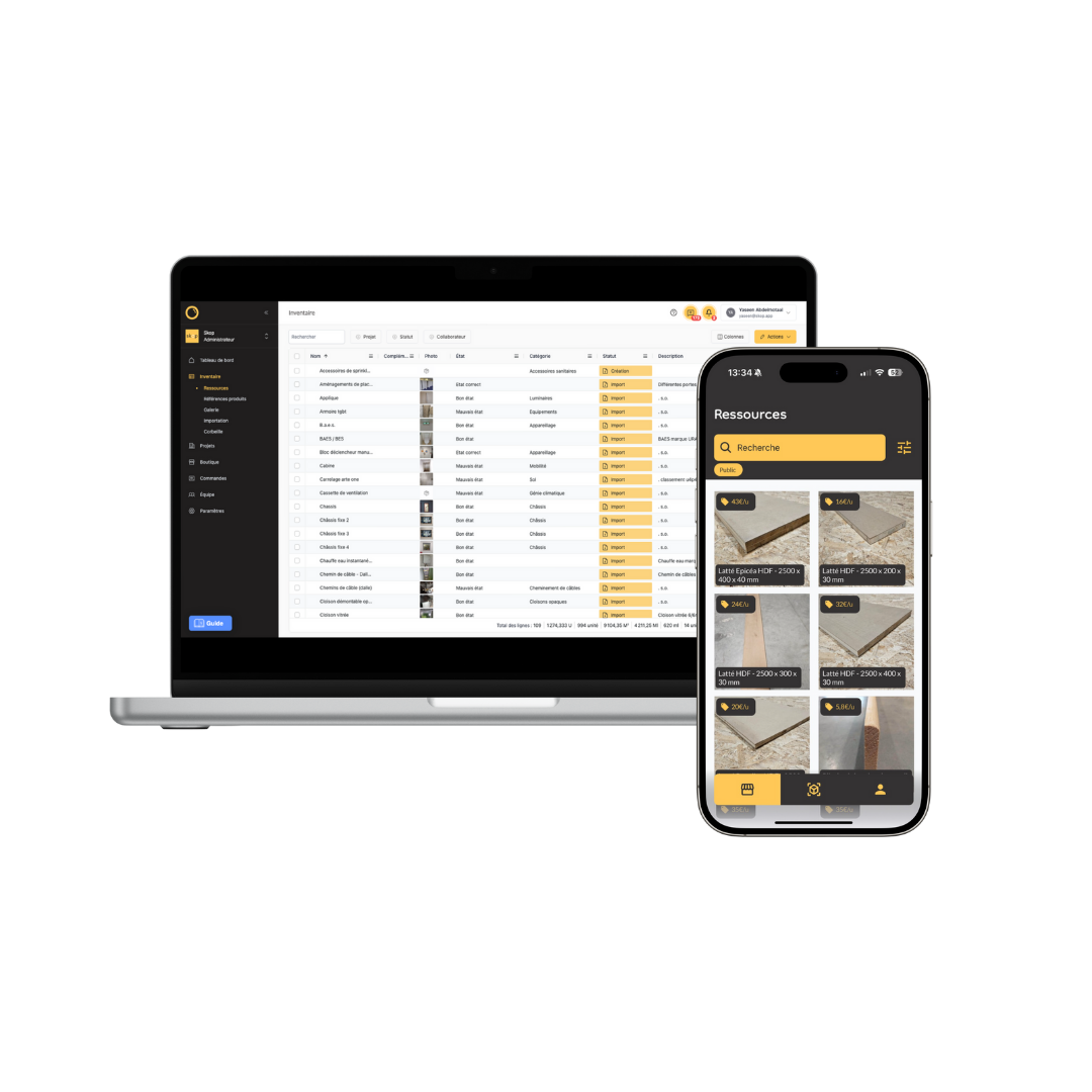 Gestion d'inventaire telephone ordinateur